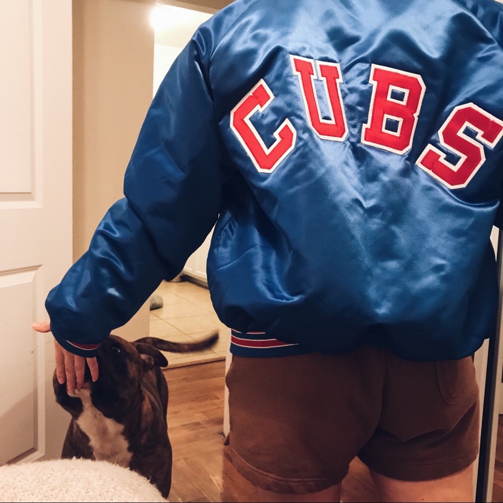 Vintage Chicago Cubs varsity baseball jacket
